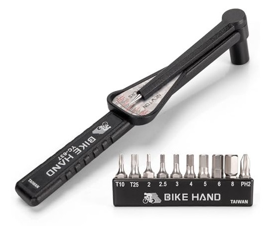 Купить Динамометрический ключ BIKE HAND YC-637 с набором бит/насадок, 2-10 Nm