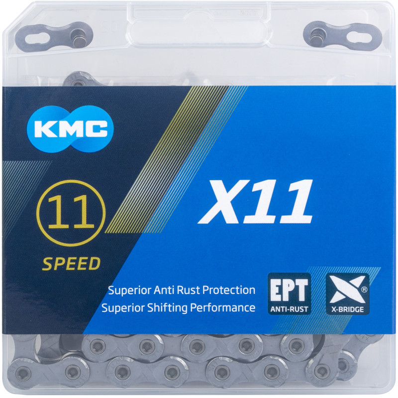 Купить Цепь KMC X11EPT EcoProTeQ  11 ск., 118 зв., с замком, антикоррозийная