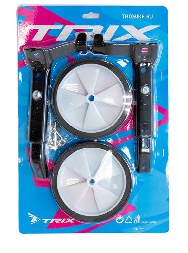 Купить Колеса дополнительные TRIX WT-TX-06x1-0-BKWH, без креплений