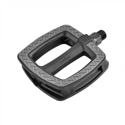 Купить Педали 6-190316 пластик. C316DU широкие 110х96х26мм, с антискользящими накладками, ось Cr-Mo 312г